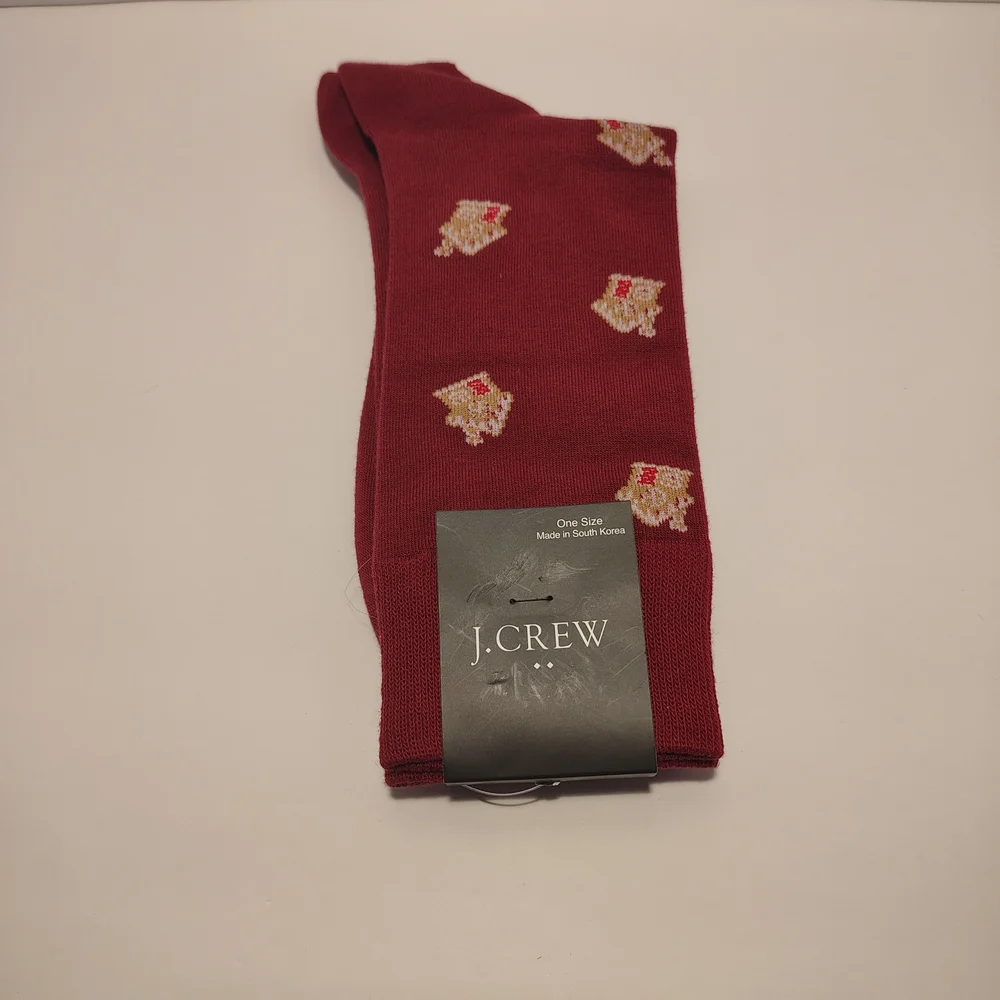 J. Crew Gingerbread House Socks